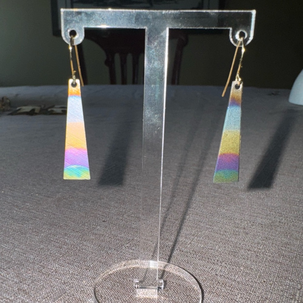 Anodized Titanium Dangle Earrings